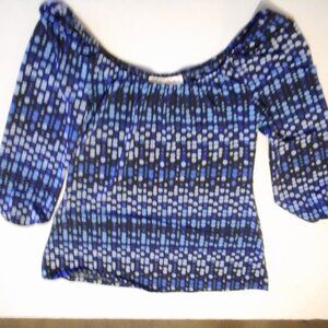 No Boundaries Junior pOLYESTER SOFT SEXY BOAT NECK OR OVER SHOULDER strech blous